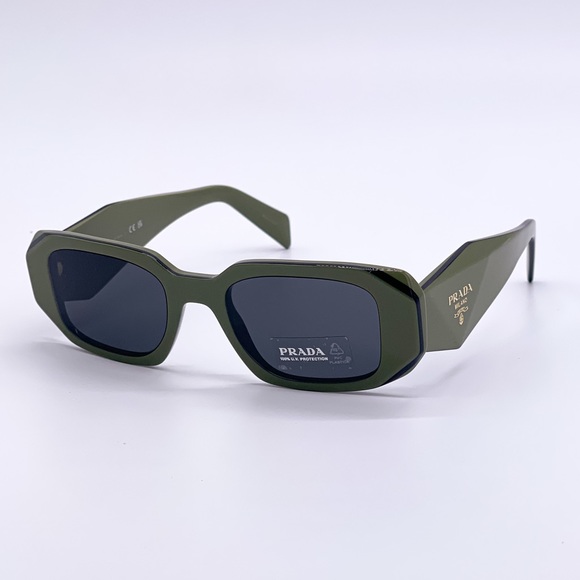 NEW PRADA PR17WS 13N5S0 UNISEX GREEN SUNGLASSES PRADA SPR 17W 13N-5S0 PR 17WS - Picture 4 of 13